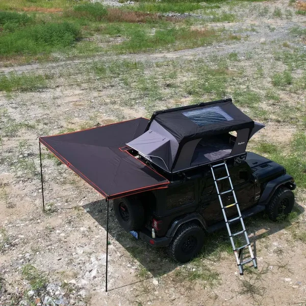 Side Opening Aluminum Clamshell Roof Top Tent（RC-ALU-03）