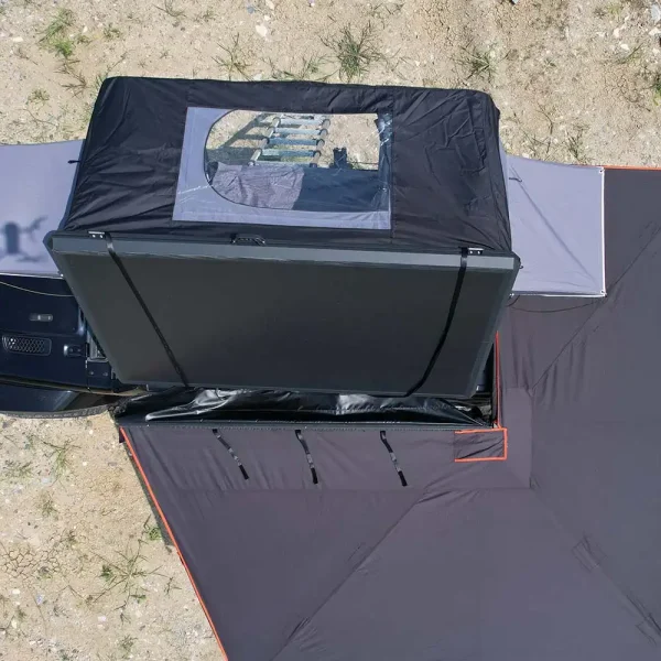 Side Opening Aluminum Clamshell Roof Top Tent（RC-ALU-03）